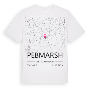 Pebmarsh karta t-shirt – ekologisk bomull t-shirt från Pinshirt