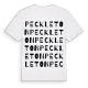 Peckleton ordlek t-shirt