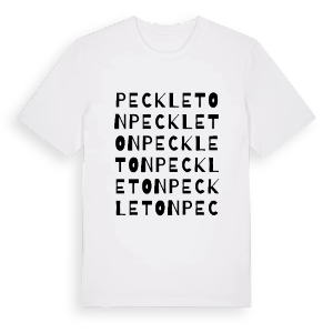 Peckleton ordlek t-shirt – ekologisk bomull t-shirt från Pinshirt