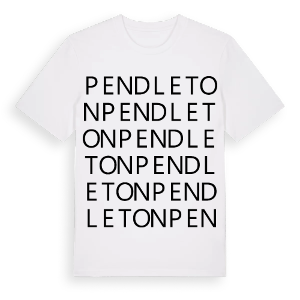 Pendleton ordlek t-shirt – ekologisk bomull t-shirt från Pinshirt