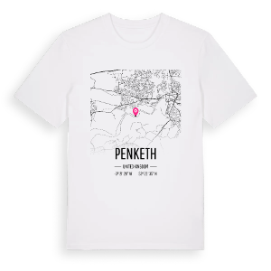 Penketh karta t-shirt – ekologisk bomull t-shirt från Pinshirt