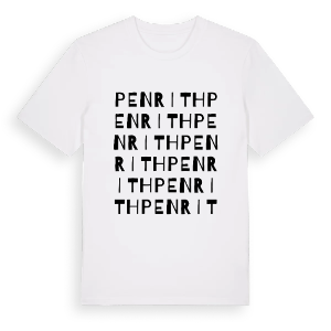 Penrith ordlek t-shirt – ekologisk bomull t-shirt från Pinshirt