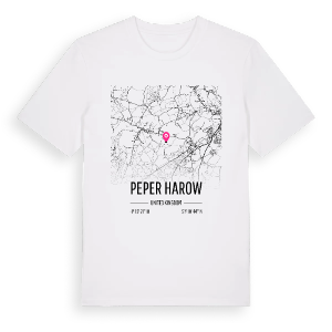 Peper Harow karta t-shirt – ekologisk bomull t-shirt från Pinshirt