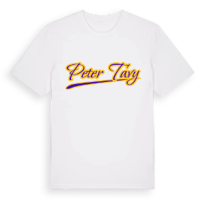 Peter Tavy baseball t-shirt – ekologisk bomull t-shirt från Pinshirt