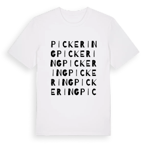 Pickering ordlek t-shirt – ekologisk bomull t-shirt från Pinshirt