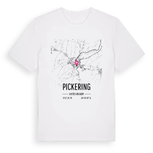 Pickering karta t-shirt – ekologisk bomull t-shirt från Pinshirt