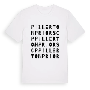 Pillerton Priors CP ordlek t-shirt – ekologisk bomull t-shirt från Pinshirt