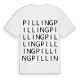 Pilling ordlek t-shirt