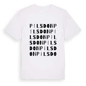 Pilsdon ordlek t-shirt – ekologisk bomull t-shirt från Pinshirt