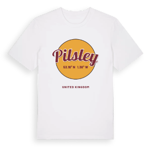 Pilsley cirkel t-shirt – ekologisk bomull t-shirt från Pinshirt