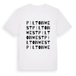 Pilton West ordlek t-shirt – ekologisk bomull t-shirt från Pinshirt