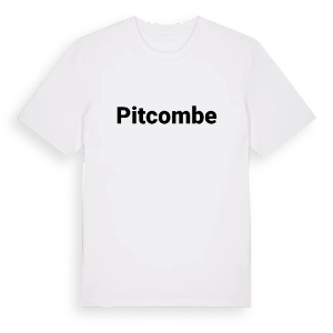 Pitcombe fetstil t-shirt – ekologisk bomull t-shirt från Pinshirt