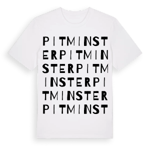 Pitminster ordlek t-shirt – ekologisk bomull t-shirt från Pinshirt