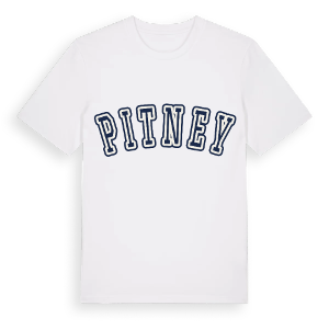 Pitney college t-shirt – ekologisk bomull t-shirt från Pinshirt