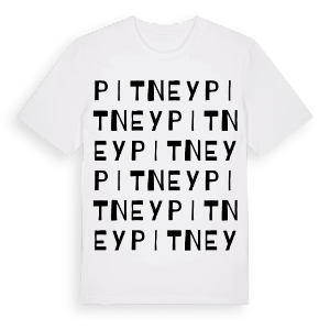 Pitney ordlek t-shirt – ekologisk bomull t-shirt från Pinshirt