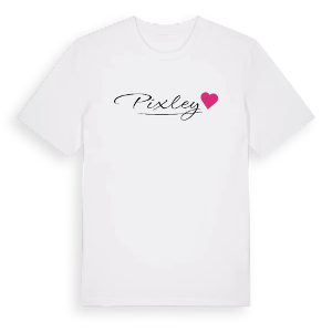 Pixley hjärta t-shirt – ekologisk bomull t-shirt från Pinshirt