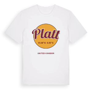 Platt cirkel t-shirt – ekologisk bomull t-shirt från Pinshirt