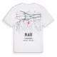 Platt karta t-shirt