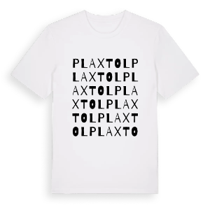 Plaxtol ordlek t-shirt – ekologisk bomull t-shirt från Pinshirt