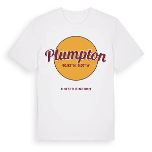 Plumpton cirkel t-shirt – ekologisk bomull t-shirt från Pinshirt