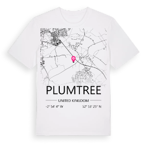 Plumtree karta t-shirt – ekologisk bomull t-shirt från Pinshirt