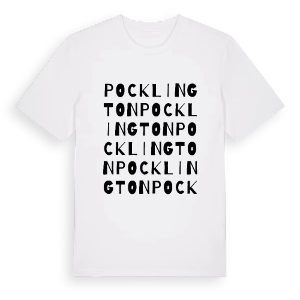 Pocklington ordlek t-shirt – ekologisk bomull t-shirt från Pinshirt