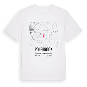 Polebrook karta t-shirt – ekologisk bomull t-shirt från Pinshirt
