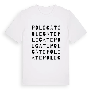 Polegate ordlek t-shirt – ekologisk bomull t-shirt från Pinshirt