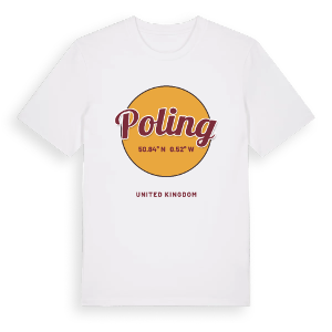 Poling cirkel t-shirt – ekologisk bomull t-shirt från Pinshirt