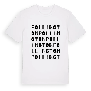 Pollington ordlek t-shirt – ekologisk bomull t-shirt från Pinshirt