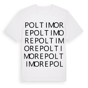 Poltimore ordlek t-shirt – ekologisk bomull t-shirt från Pinshirt
