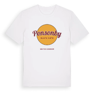 Ponsonby cirkel t-shirt – ekologisk bomull t-shirt från Pinshirt