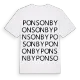 Ponsonby ordlek t-shirt