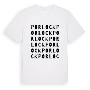 Porlock ordlek t-shirt – ekologisk bomull t-shirt från Pinshirt