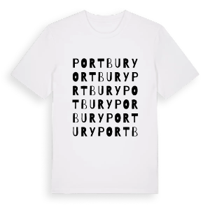 Portbury ordlek t-shirt – ekologisk bomull t-shirt från Pinshirt