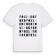Poslingford ordlek t-shirt