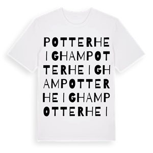 Potter Heigham ordlek t-shirt – ekologisk bomull t-shirt från Pinshirt