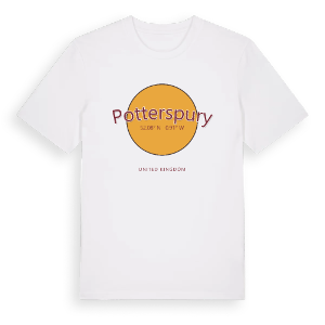 Potterspury cirkel t-shirt – ekologisk bomull t-shirt från Pinshirt