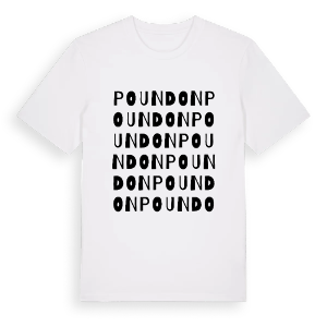 Poundon ordlek t-shirt – ekologisk bomull t-shirt från Pinshirt