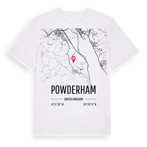 Powderham karta t-shirt – ekologisk bomull t-shirt från Pinshirt