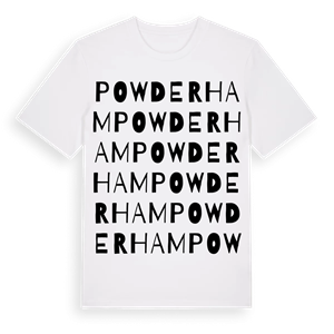 Powderham ordlek t-shirt – ekologisk bomull t-shirt från Pinshirt