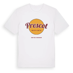 Prescot cirkel t-shirt – ekologisk bomull t-shirt från Pinshirt