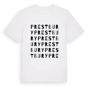 Prestbury ordlek t-shirt – ekologisk bomull t-shirt från Pinshirt