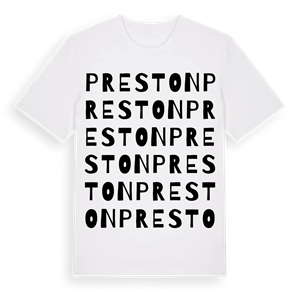 Preston ordlek t-shirt – ekologisk bomull t-shirt från Pinshirt
