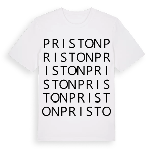 Priston ordlek t-shirt – ekologisk bomull t-shirt från Pinshirt