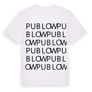 Publow ordlek t-shirt – ekologisk bomull t-shirt från Pinshirt