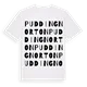 Pudding Norton ordlek t-shirt