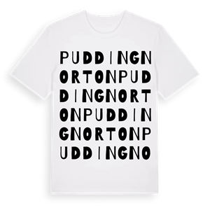 Pudding Norton ordlek t-shirt – ekologisk bomull t-shirt från Pinshirt