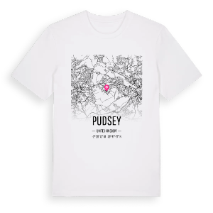 Pudsey karta t-shirt – ekologisk bomull t-shirt från Pinshirt