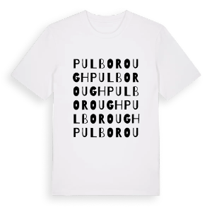 Pulborough ordlek t-shirt – ekologisk bomull t-shirt från Pinshirt